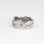 Mid-Century Modern Vintage Diamond Eternity Mid Century Platinum Band Bridal Wedding Ring Size 4.75 For Sale - Image 3 of 5