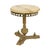 Baroque Vintage Brass Side Table with Round Onyx Marble Top, 1950s For Sale - Image 3 of 18