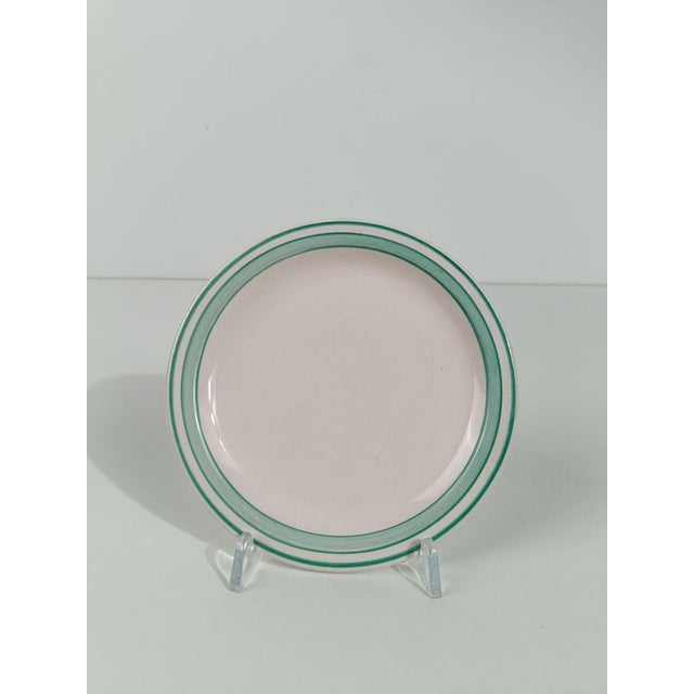 Italian Art Deco Tea Set attributed to Richard Ginori in White and Tiffany Green Majolica, 1930s, Set of 10 For Sale - Image 4 of 18
