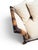 Postmodern Flared Arm Tuxedo Sofa in Textured Velvet For Sale - Image 11 of 17