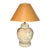 Mid-Twentieth Century Creme and White Ceramic Table Lamp For Sale
