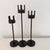 Vintage MCM Candlestick Holders by Van Keppel-Green, Set of Three. Cast Iron Brutalist Style For Sale - Image 10 of 10