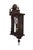 Antique German Junghans Vienna Regulator wall clock, converted to battery power. Made of walnut featuring an arched crown...