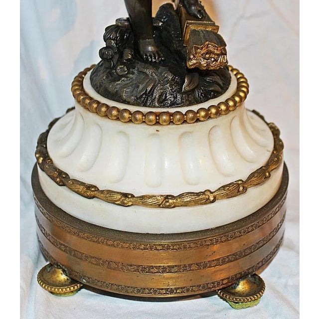 Late 18th Century French Dore'-Bronze Candleabras - A Pair For Sale - Image 5 of 11