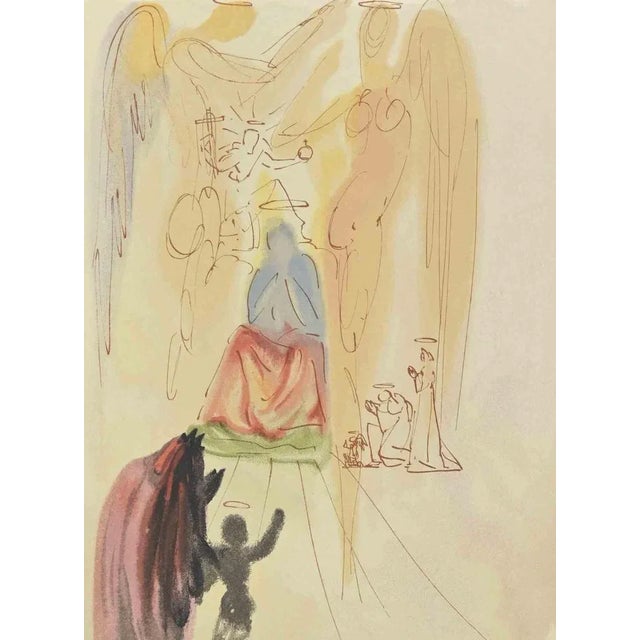 Beatrice and the Triumph of the Saints - The Divine Comedy is a woodcut print realized in 1963 for a series illustrating...