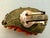 Miriam Haskell signed clip earrings with prong set rhinestones and wired coral glass beads. Frank Hess design. 1.25” x 0.75”