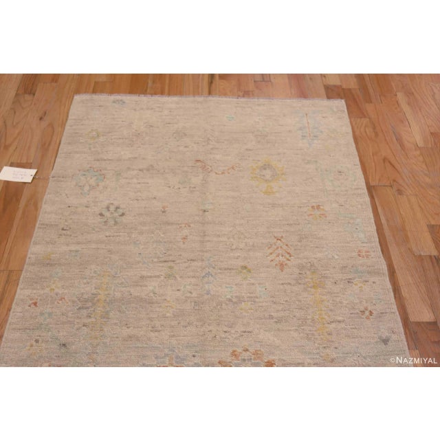 Tribal Abstract Tribal Design Modern Handmade Contemporary Area Rug For Sale - Image 3 of 5