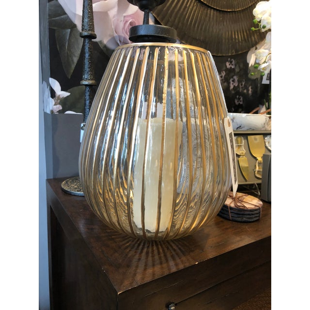 Ribbed Glass Luminary Chairish