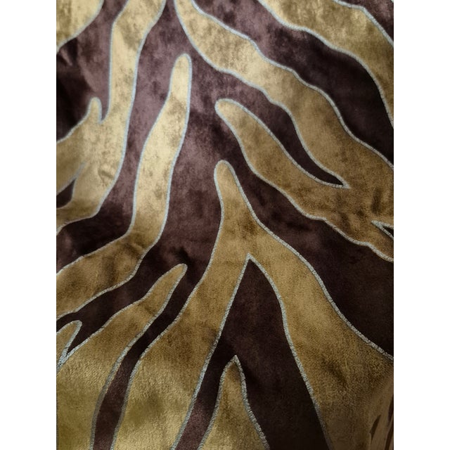 Designer High End Animal Velvet Upholstery Fabric-1 1/3 Yard For Sale In Atlanta - Image 6 of 10