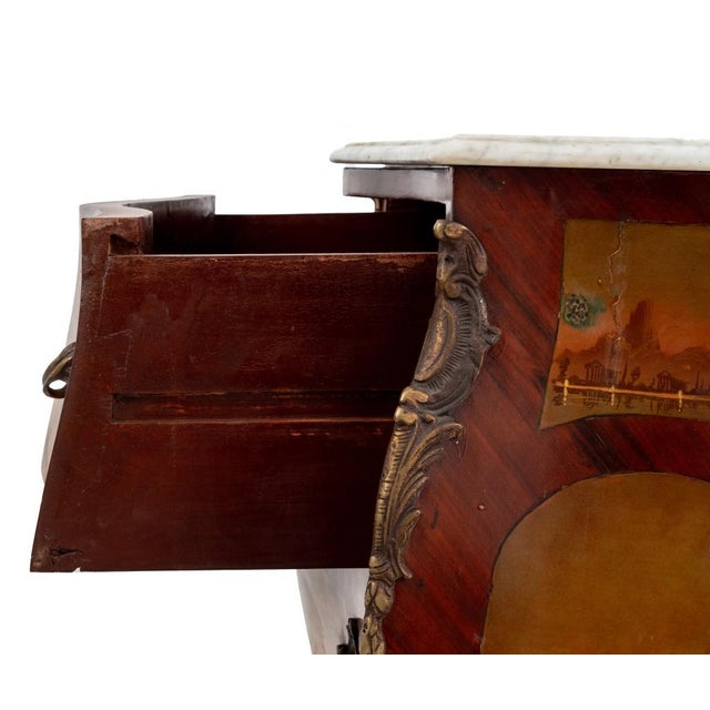 Louis XV Style Painted Kingwood Bombe Commode For Sale In New York - Image 6 of 9