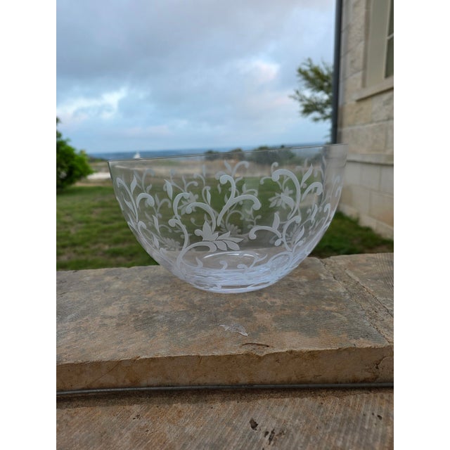 Ralph Lauren Mandarin Crystal Bowl For Sale - Image 9 of 11