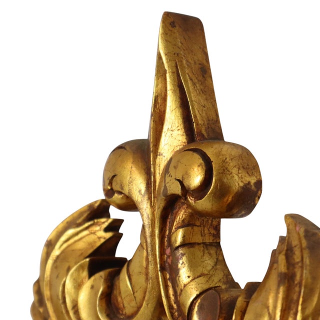 Baroque Gold-Leaf Gilded Acanthus Mirror For Sale - Image 6 of 18