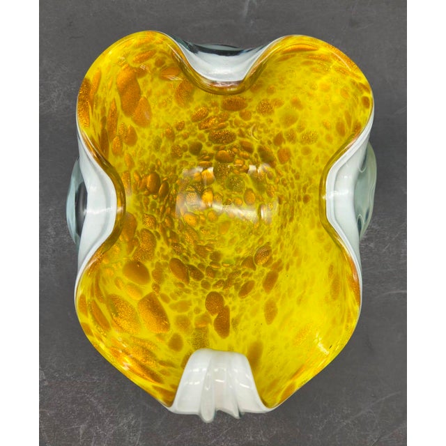 Mid 20th Century Murano Glass Decorative Bowl For Sale - Image 9 of 11