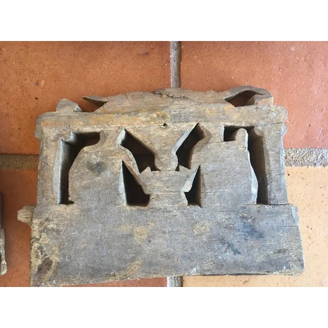 Wooden Tiles with Rural Scenes, Sicily, Italy, 1890s, Set of 4 For Sale - Image 11 of 13