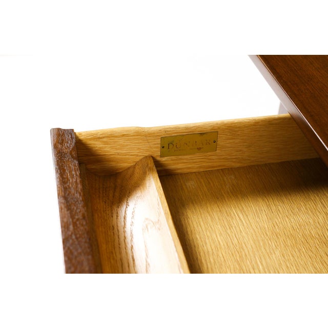 Mid Century Vintage Mahogany Writing Desk — Edward Wormley for Dunbar — Octagonal Top For Sale - Image 11 of 11