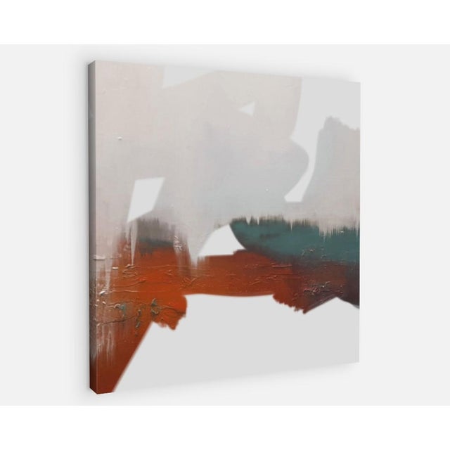 Not Yet Made - Made To Order Graphic Modern Abstract Line Art Canvas Print For Sale - Image 5 of 5