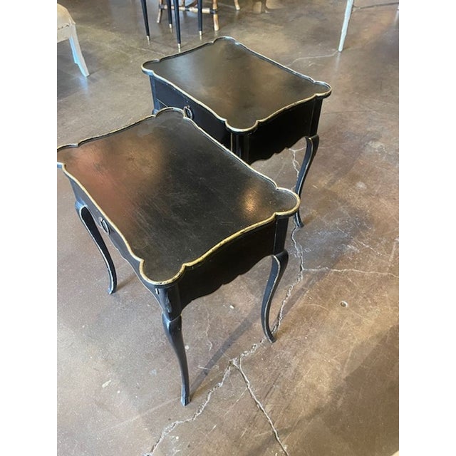 Pair of Vintage French Provincial Style Side Tables For Sale In Dallas - Image 6 of 10