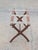 Wood Vintage Wooden Vintage Scheibe Style Folding Luggage Rack Stand For Sale - Image 7 of 12