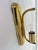 Mid-Century Brass and Glass Wall Lights, 1980s, Set of 2 For Sale - Image 6 of 8