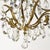 Vintage Brass and Crystal Chandelier 5 Light Baroque Rococo Revival Made in Sweden For Sale - Image 14 of 18