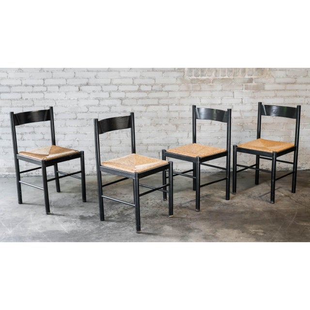 Mid-Century Modern 1980s Vintage Italian Vico Magistretti Style Dining Chairs - Set of 4 For Sale - Image 3 of 14