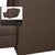 Brown Leather Corner Sofa and Ottoman with Storage Space from Hukla, Set of 2 For Sale - Image 12 of 18