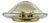 Vintage Art Glass and Gilt Brass Ceiling Lamp For Sale