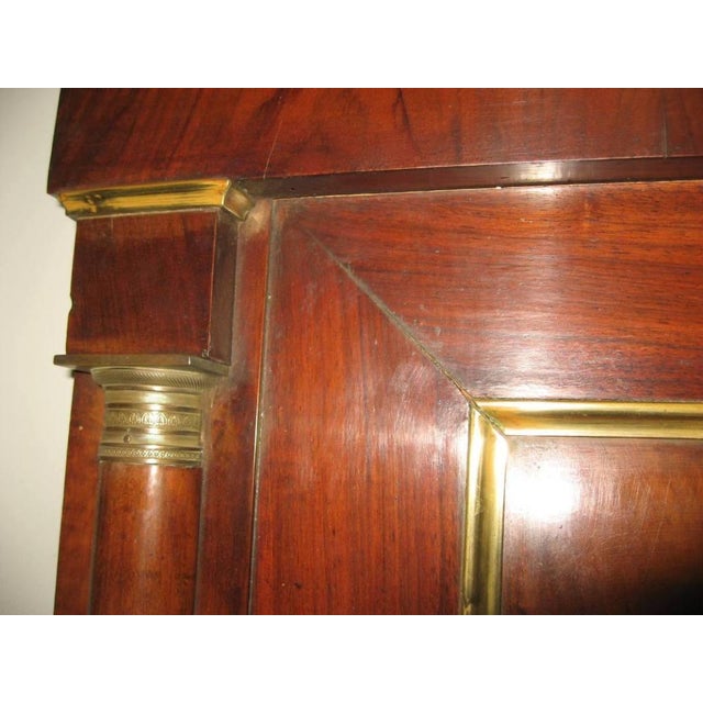 Wood Antique Empire Style Mantelpiece Mirror, Early 19th Century For Sale - Image 7 of 16