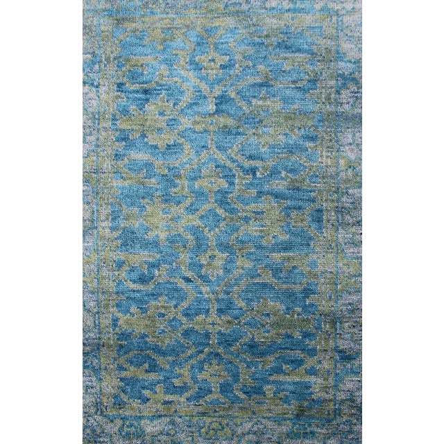 Traditional Contemporary Oushak Design Rug 4'0 X 6'0 For Sale - Image 3 of 6