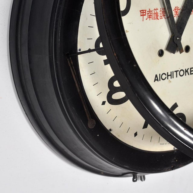 1920s Large Wooden Japanese Clock, 1920s For Sale - Image 5 of 13