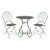 Adriel 3 Piece Bistro Set - Black Rust For Sale