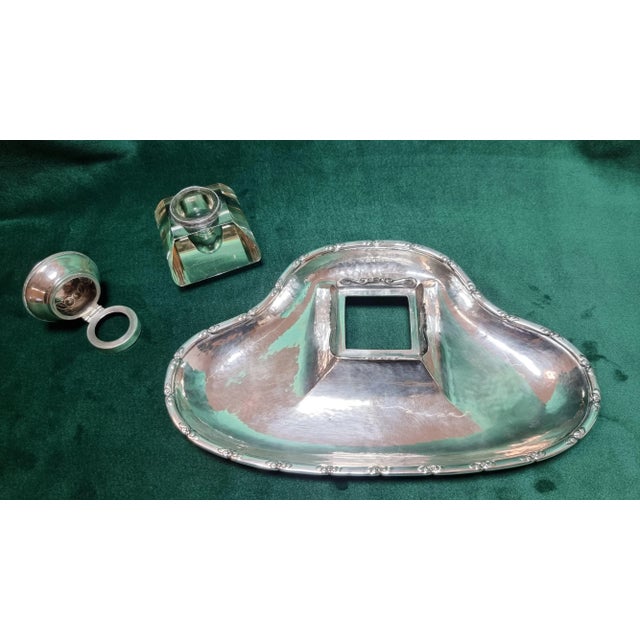 Antique Danish 830 Silver Writing Implement Set by Christian F. Heise for HCF, Set of 2 For Sale - Image 12 of 18