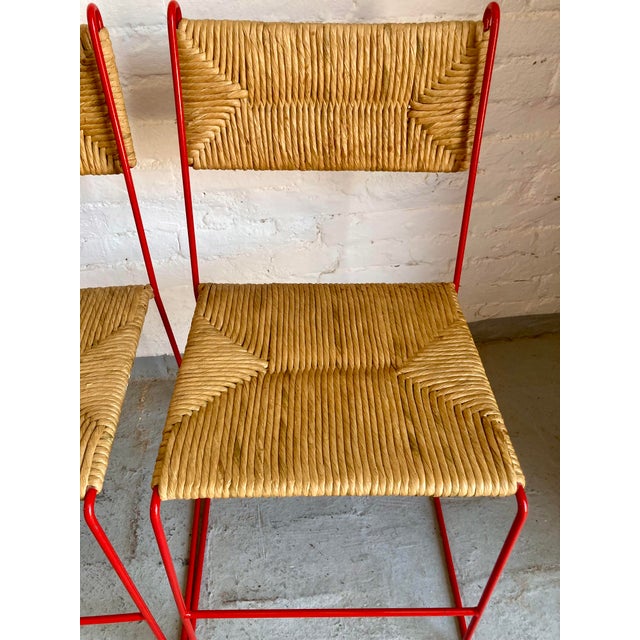 Chairs with Natural Straw Seats from Pirela Atelier, 1970s, Set of 6 For Sale - Image 15 of 16