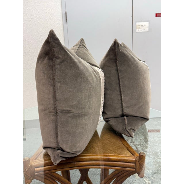 Anthem San Francisco Jefferson Tape Pillows, Pair For Sale - Image 4 of 12