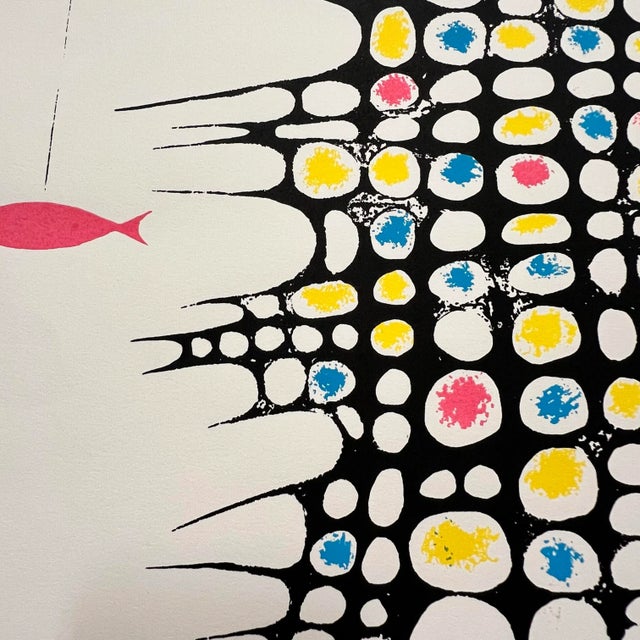 Mid 20th Century M. Lee “Song of Cosmos” Lithograph Print Signed For Sale - Image 5 of 12