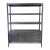 Arhaus Brock Dark Twilight Ash Wood Open Bookcase Cabinet For Sale