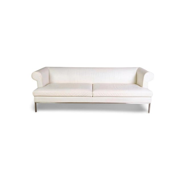 Sofa in Cream Leather from Wittmann For Sale - Image 11 of 11