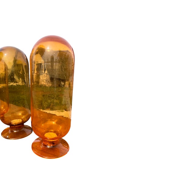 Mid Century Modern Dansk Inverted Apothecary Pill Jars Storage Spice Japan Holder For Sale - Image 9 of 11