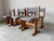 A rare and distinctive set of six Mid-Century Modern dining chairs designed by Paul H. Poulsen for Gangso Møbler, Denmark,...