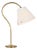 Amber Lewis by Visual Comfort Signature Dume 24" Arched Table Lamp in Hand-Rubbed Antique Brass with Silk Pleated Shade For Sale