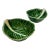 Secla Cabbage Leaf Bowls, a Pair For Sale