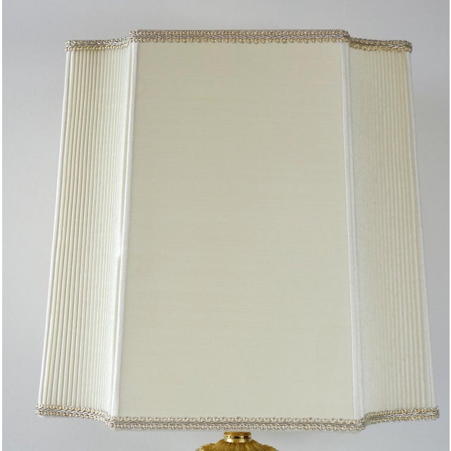 Vintage Porcelain and Brass Table Lamp by Giulia Mangani, 1950s For Sale - Image 11 of 12