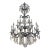 Schonbek 5410 Silver La Scala 15 Light Rock Crystal Chandelier 40 X 28 X 28 For Sale