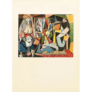 1957 After Pablo Picasso "Women of Algiers (Final Version)", Period Full-Color Print