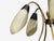 Metal 1950s Mid-Century Modern German Modern, Five-Light Chandelier, Brass, Metal, Glass For Sale - Image 7 of 13