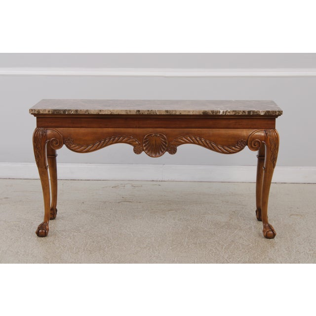 Age: Approx: 25 Years Old Details: Cherry Ball & Claw Feet Fine Carved Details High Quality Construction Queen Anne Legs &...