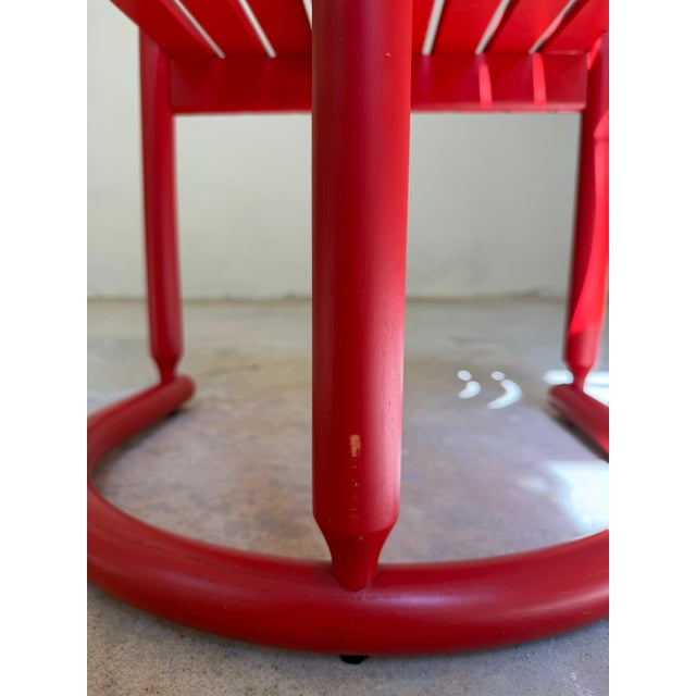 Red Armchair from Allmilmö, 1980s For Sale - Image 10 of 11