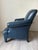Mid-Century Modern 1990’s Mid Century Donghia Navy Blue Leather Club Chair For Sale - Image 3 of 9