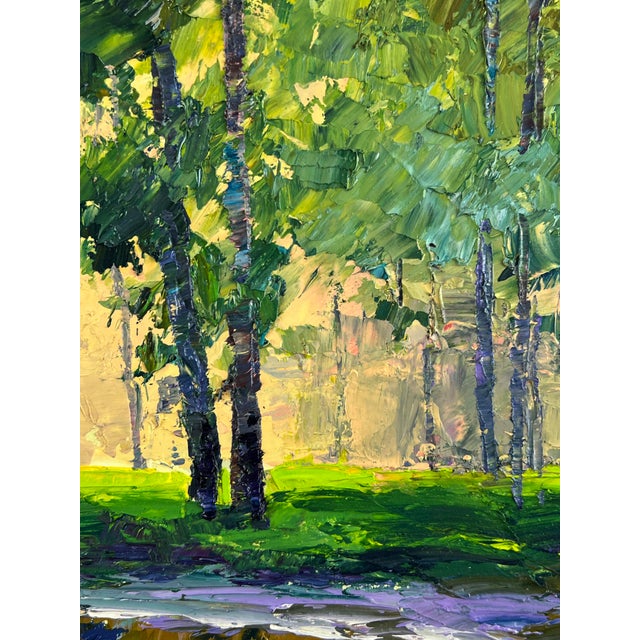 Oil Painting Morning Park Serdyuk Boris Petrovich For Sale - Image 4 of 11