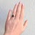 Red Antique Belle Époque Ring 18k Gold - 2.5ct Rubellite Garnet & 1ct Old Cut, Size 6.5 For Sale - Image 8 of 9